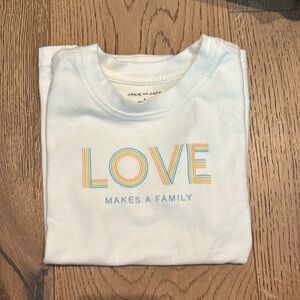 NWOT Janie and Jack LOVE T Shirt